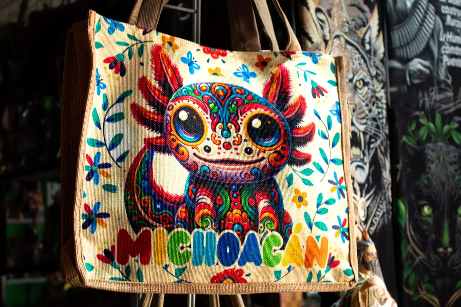 bolsa de ajolote fosforecente